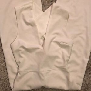 Off white crisscross jumpsuit